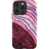 Plum Watercolor Geode iPhone 15 Pro Impact Case